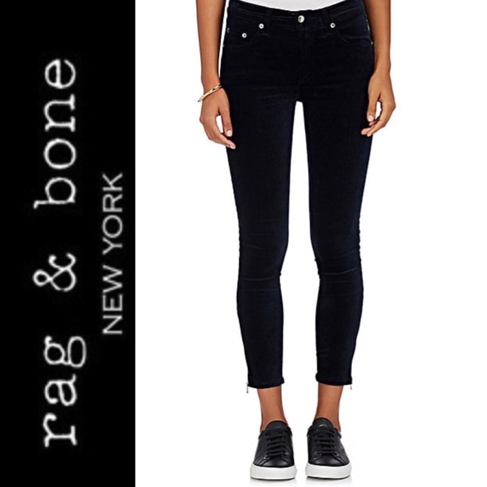 Rag and Bone 10” Capri Skinny w/ankle zip 26